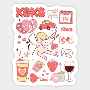 XOXO - Valentine's day Sticker